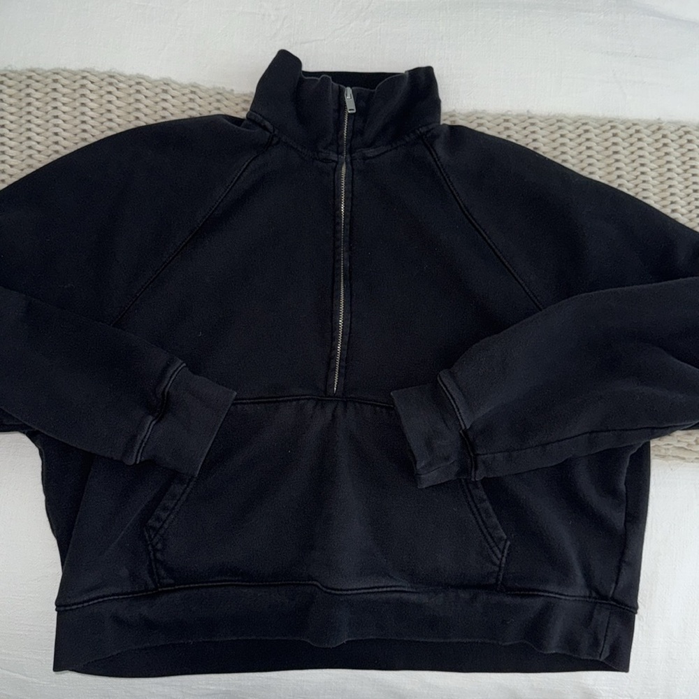 Gap Vintagesoft Cropped Half-Zip Pullover - image 2